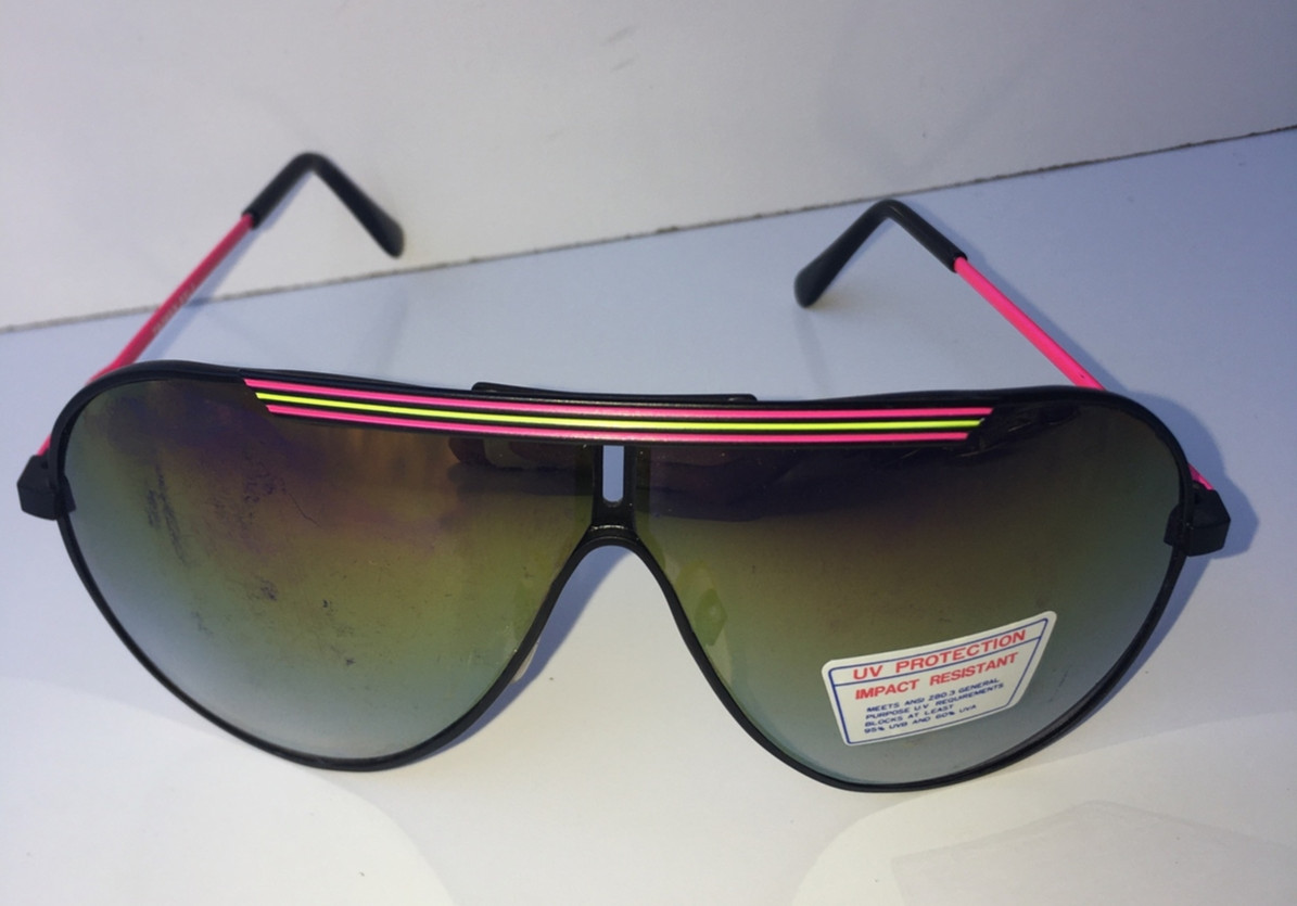 Vintage 80&rsquo;s Sunglasses SY-1 PINK Aviator Made In Taiwan 80s Glasses NEW