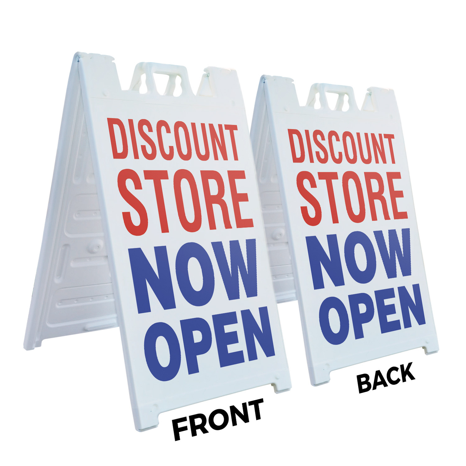 Discount Store Now Open Heavy Duty A-Frame Sidewalk Sign Affordable Shopping