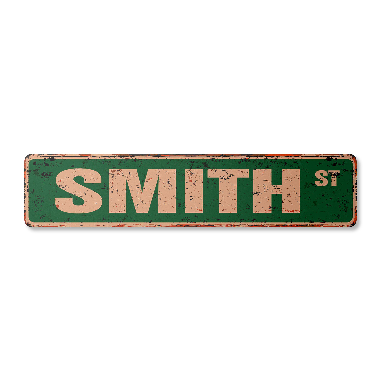 SMITH Vintage Street Sign Childrens Name Room Metal Sign