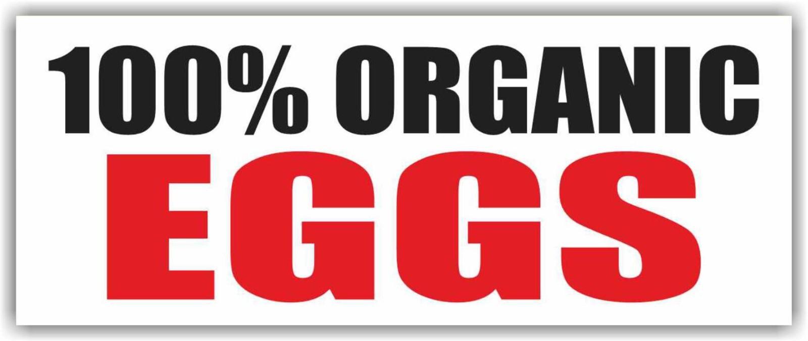 100% ORGANIC EGGS Advertising Banner Vinyl Mesh Sign Chickens Farmers Farm Fresh