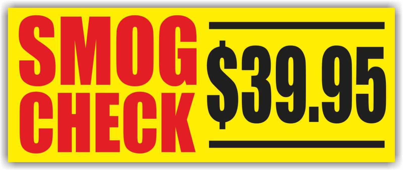 SMOG CHECK Advertising Banner Vinyl Mesh Sign $39.95 auto repair service car fix