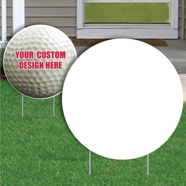 22&Prime; Round Corrugated Plastic Yard Sign Blanks, 4mil thick, Various Color Options