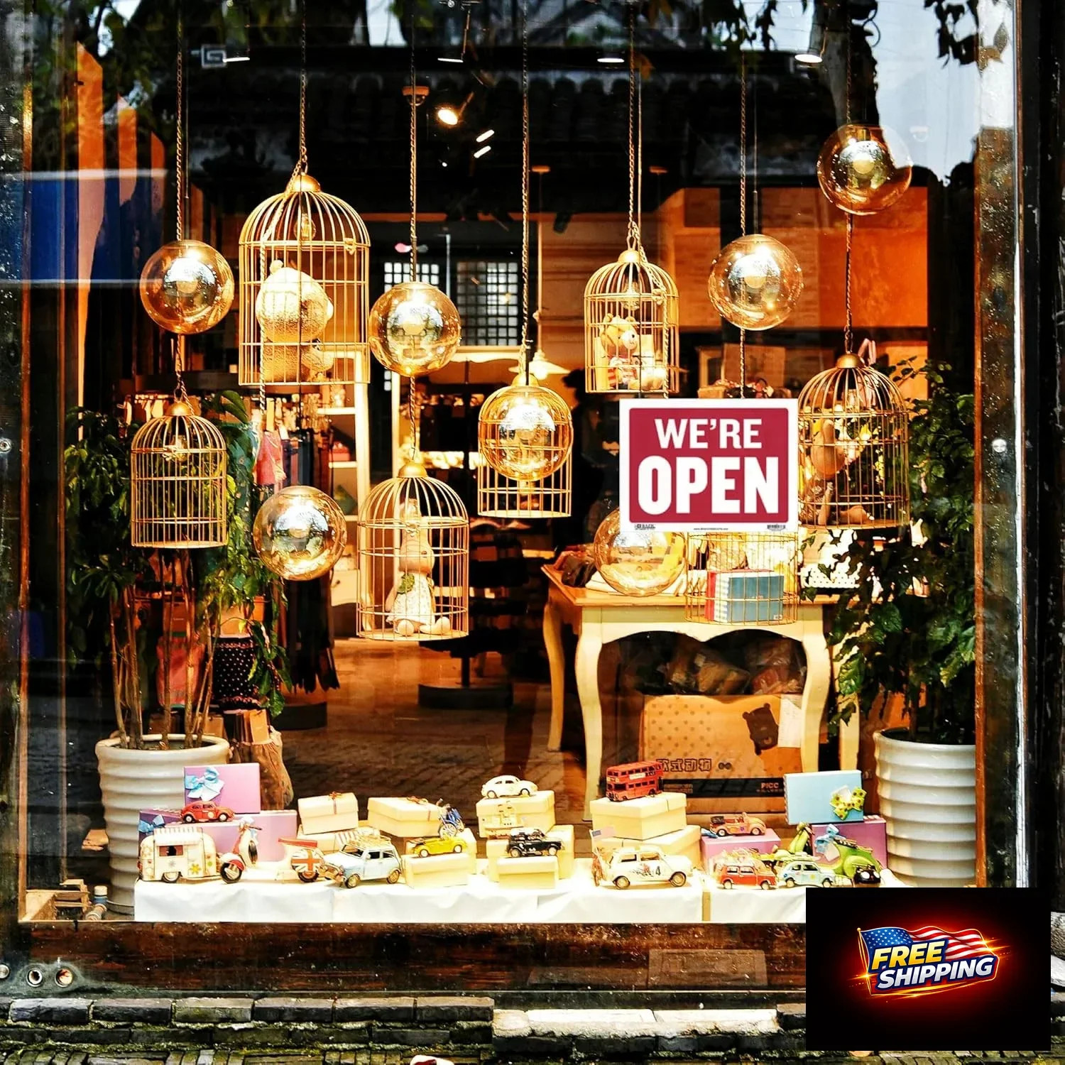 BAZIC Products Open & Closed Sign 12&Prime;x16&Prime;, Double Sides Plastic Vinyl Signs, Bus