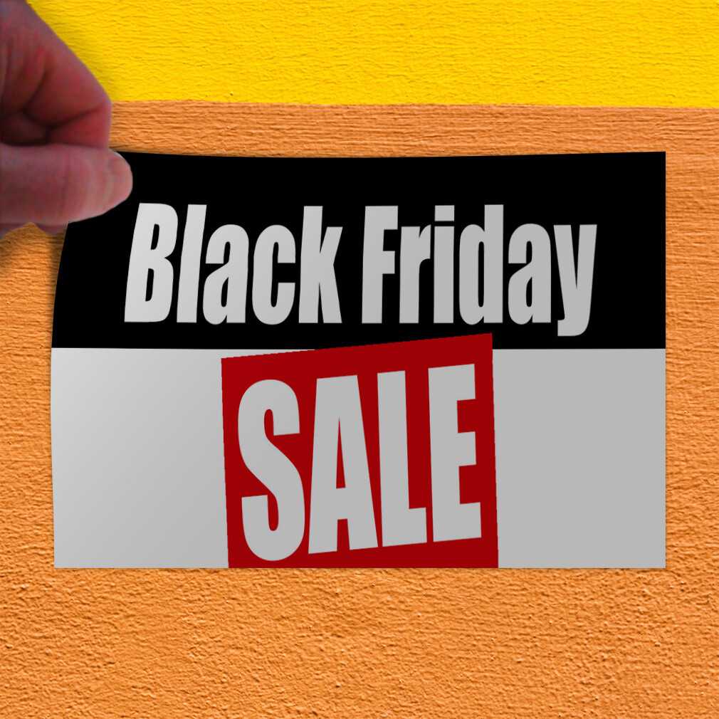 Decal Stickers Black Friday Sale Business A Vinyl Store Sign Label Retail