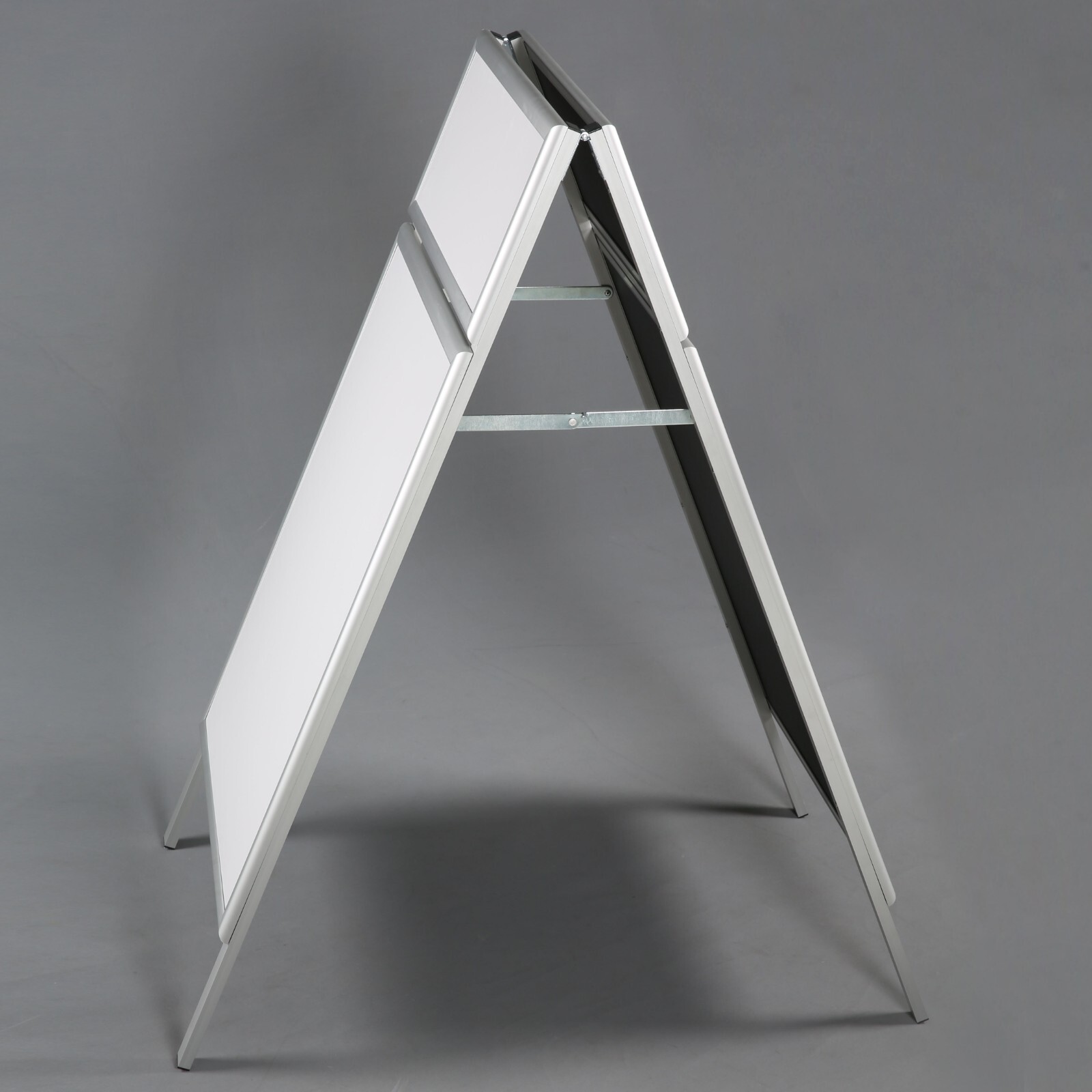 Double Sided Aluminum A-Frame Dry Erase Sidewalk Sign 22×28 Silver Frame, Header