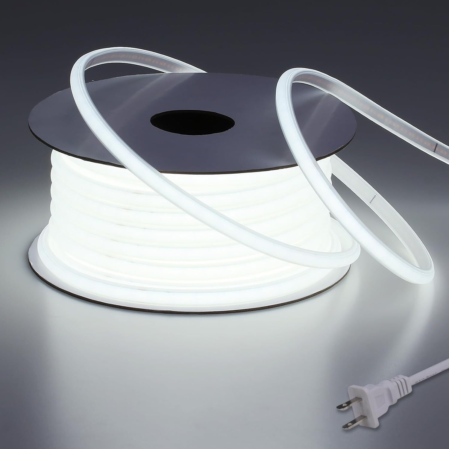 Cold White 50&prime; 480leds/m COB LED Strip Lights Waterproof IP68 110V Flexible Home