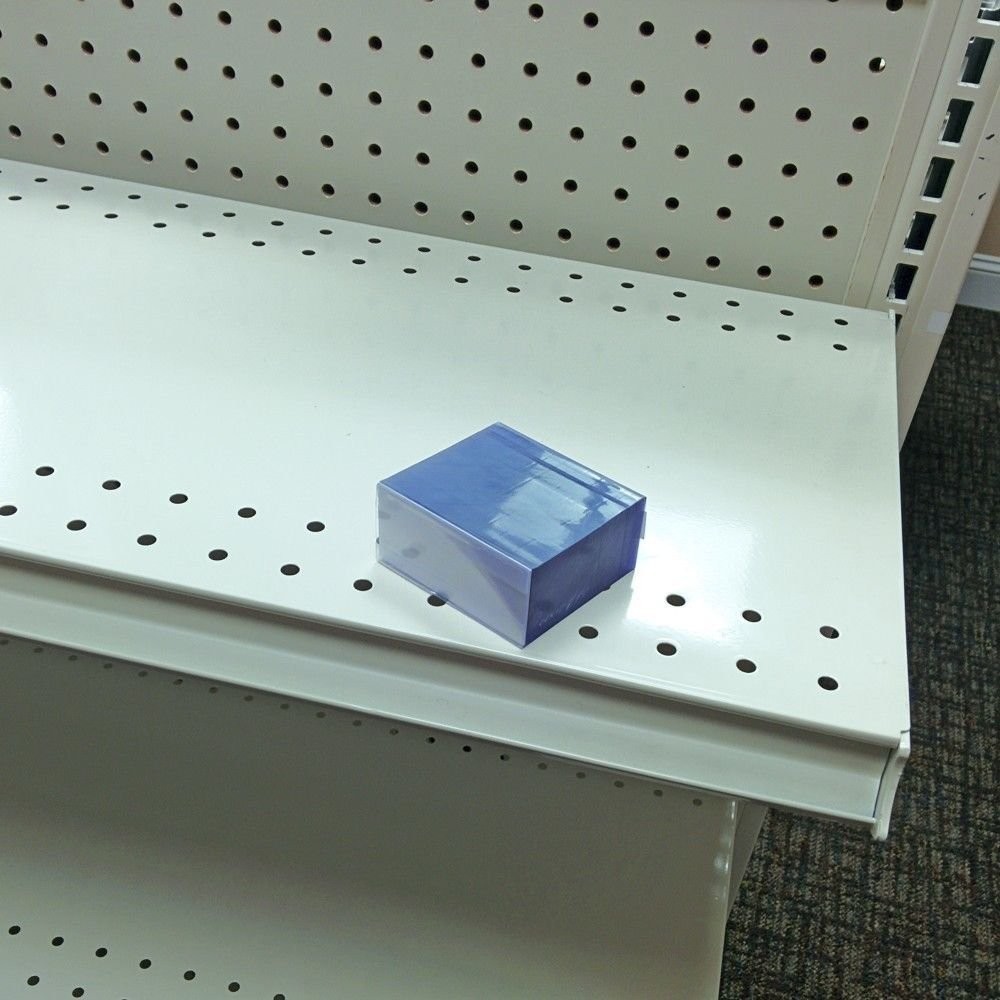 250 Clear Plastic Gondola Shelving Ticket Strips – 2.5&Prime; x 1.25&Prime; Insert Molding