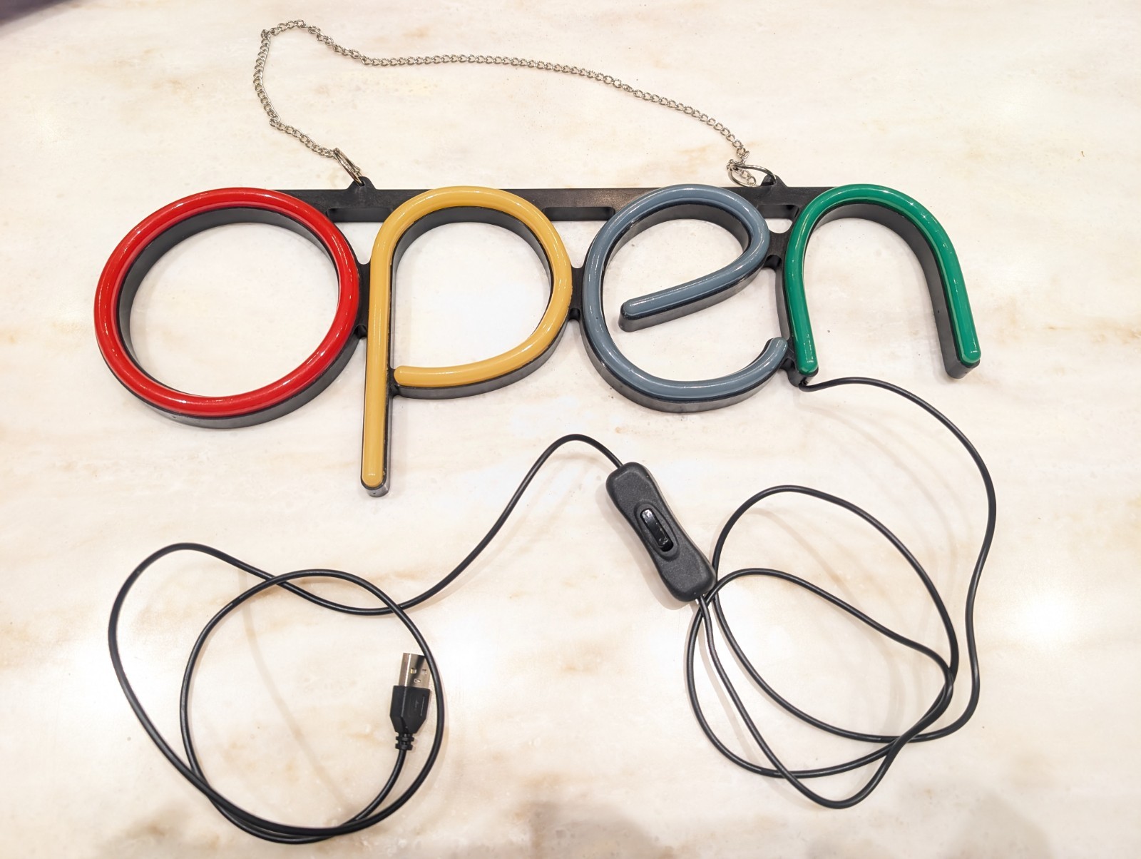 LED Welcome & Open Sign Light, Neon Sign Open, Multicolor Style – USB powered