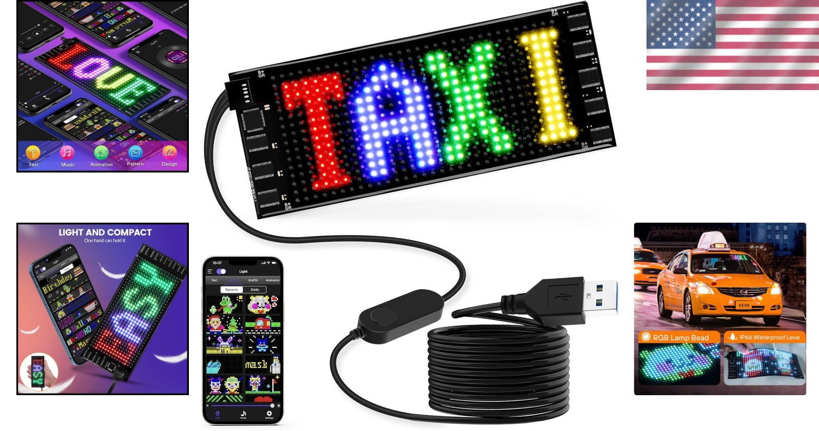 Smart App Control LED Sign for Parties