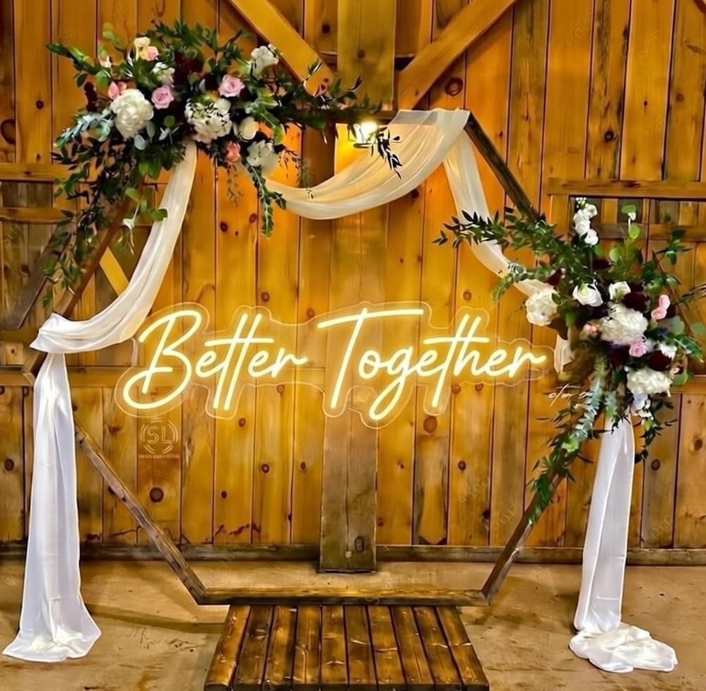 Custom Neon Sign Personalized LED Light Wall Decor Wedding Party Business Home