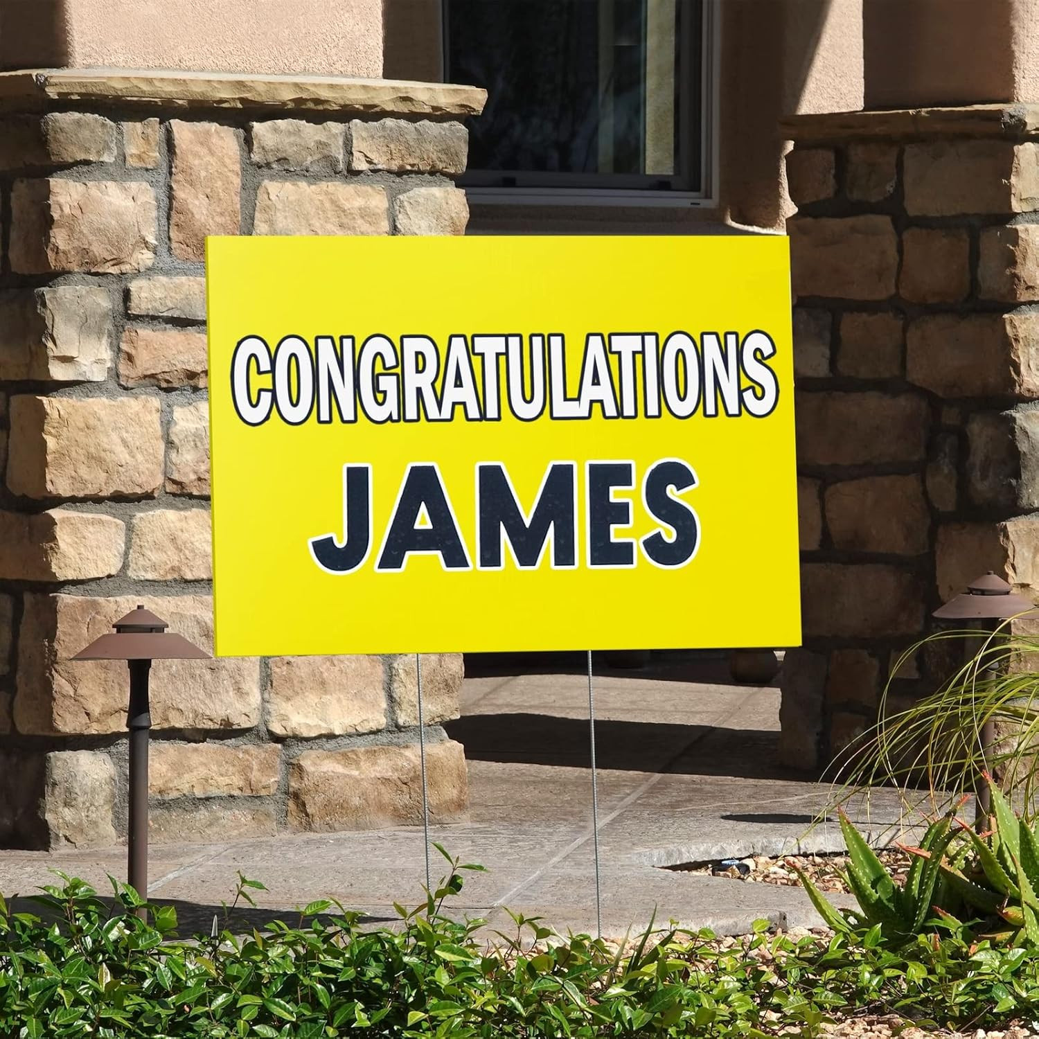 6 Pack Blank Corrugated Plastic Yard Signs w/Stakes 12 Piece Set, Yellow