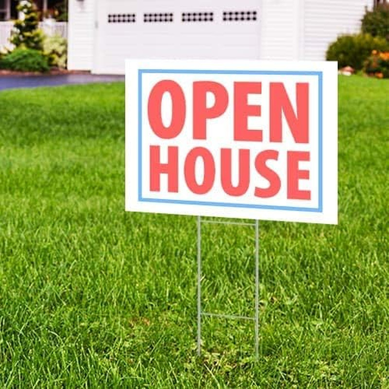 Yard Sign Stakes – 30&Prime;X10&Prime; H Wire Stakes, Metal Lawn Sign Stakes, Real Estate Si
