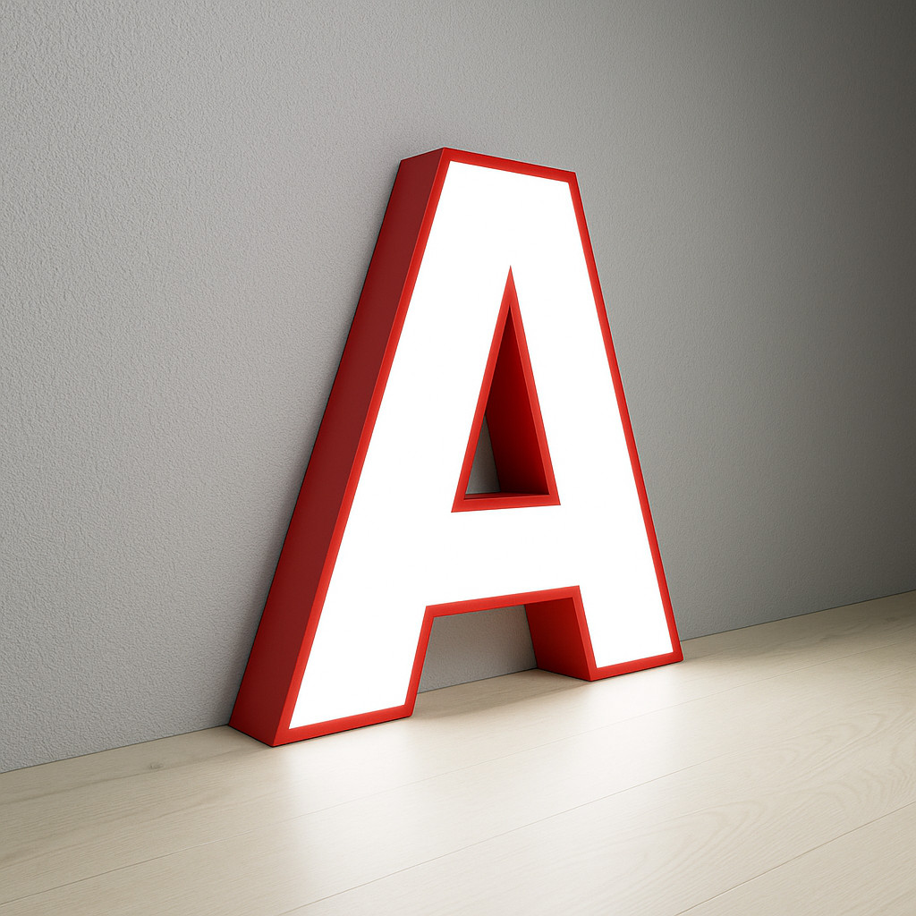 𝑵𝓙̶ Custom 3D Channel Letters LED Front Lit Storefront Indoor Outdoor Sign