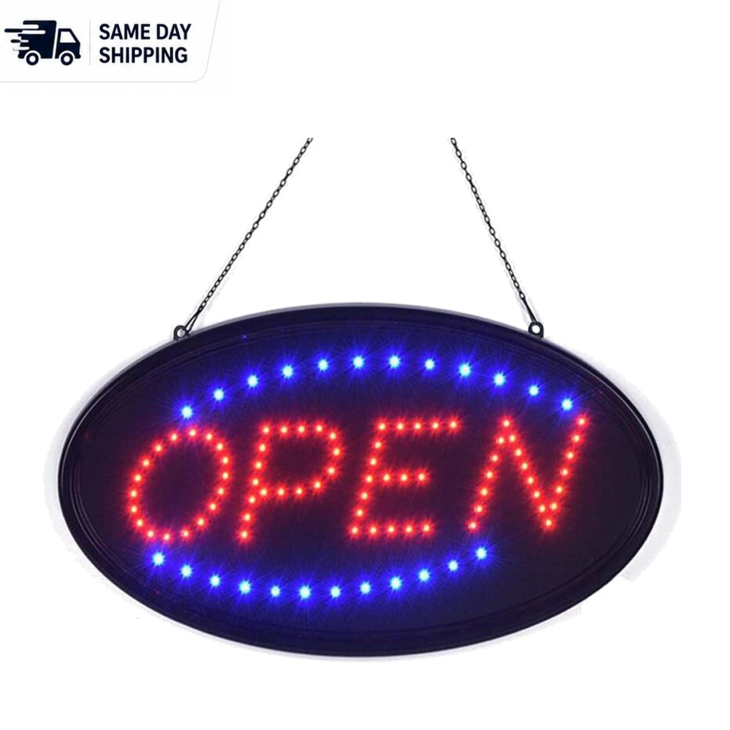 19&Prime;x10&Prime; LED Open Sign – Bright Flashes for Perfect Business Visibility