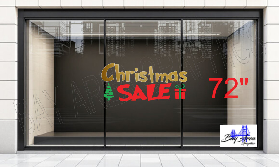 Christmas SALE Vinyl Window Sign Exterior Waterproof Oracal 651 made in USA