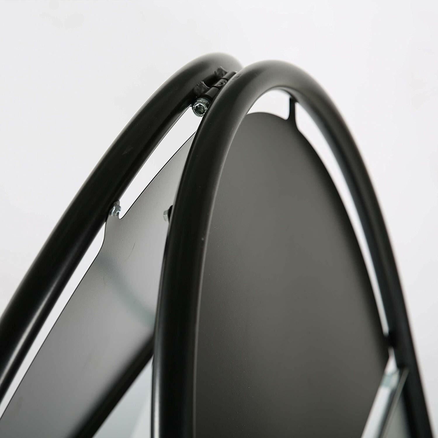 Sandwich Board Sidewalk A-Frame Double Sided Galvanized Backing 24×36 Black