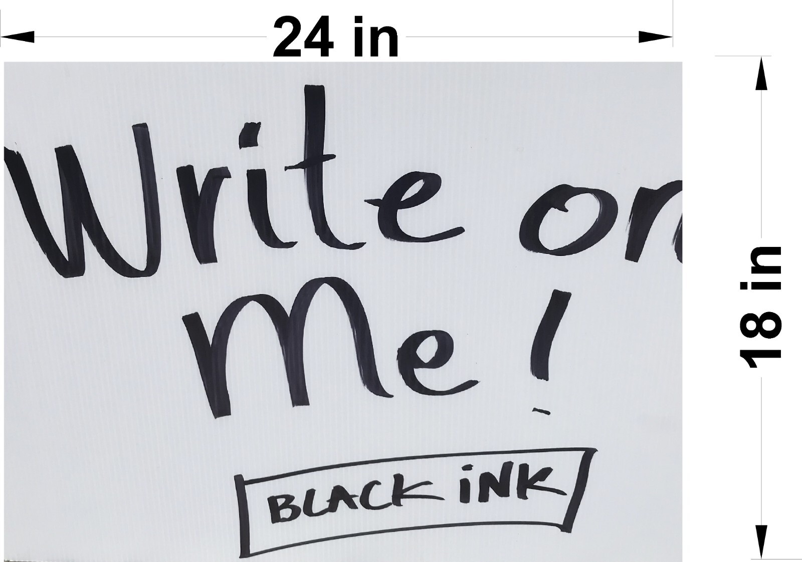 20 Pack Blank Signs 18&Prime; x 24&Prime; x 4 mm Corrugated Plastic, Write Your Own Messages