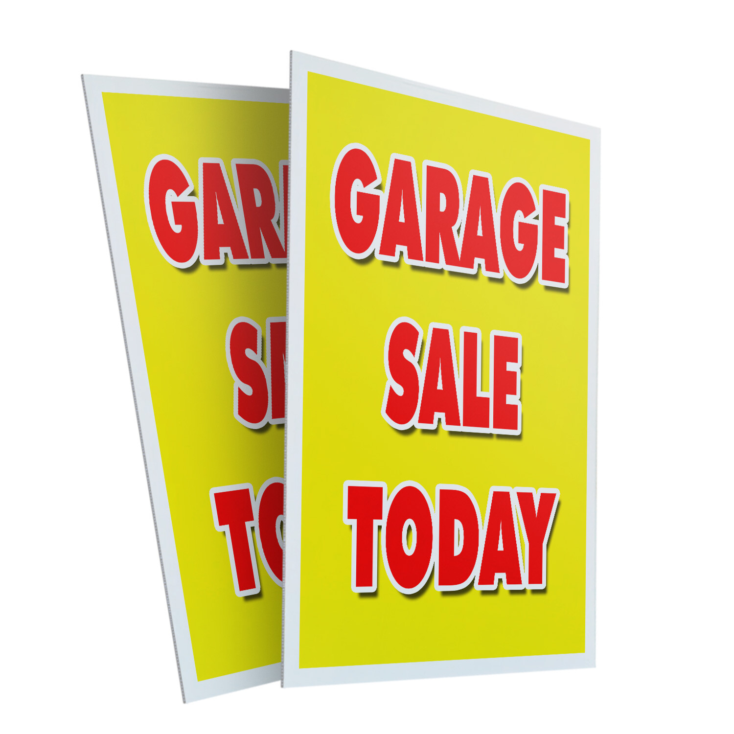 A-frame Sidewalk Garage Sale Today 24&Prime; x 36&Prime; Double Sided A-Frame Sidewalk Sign
