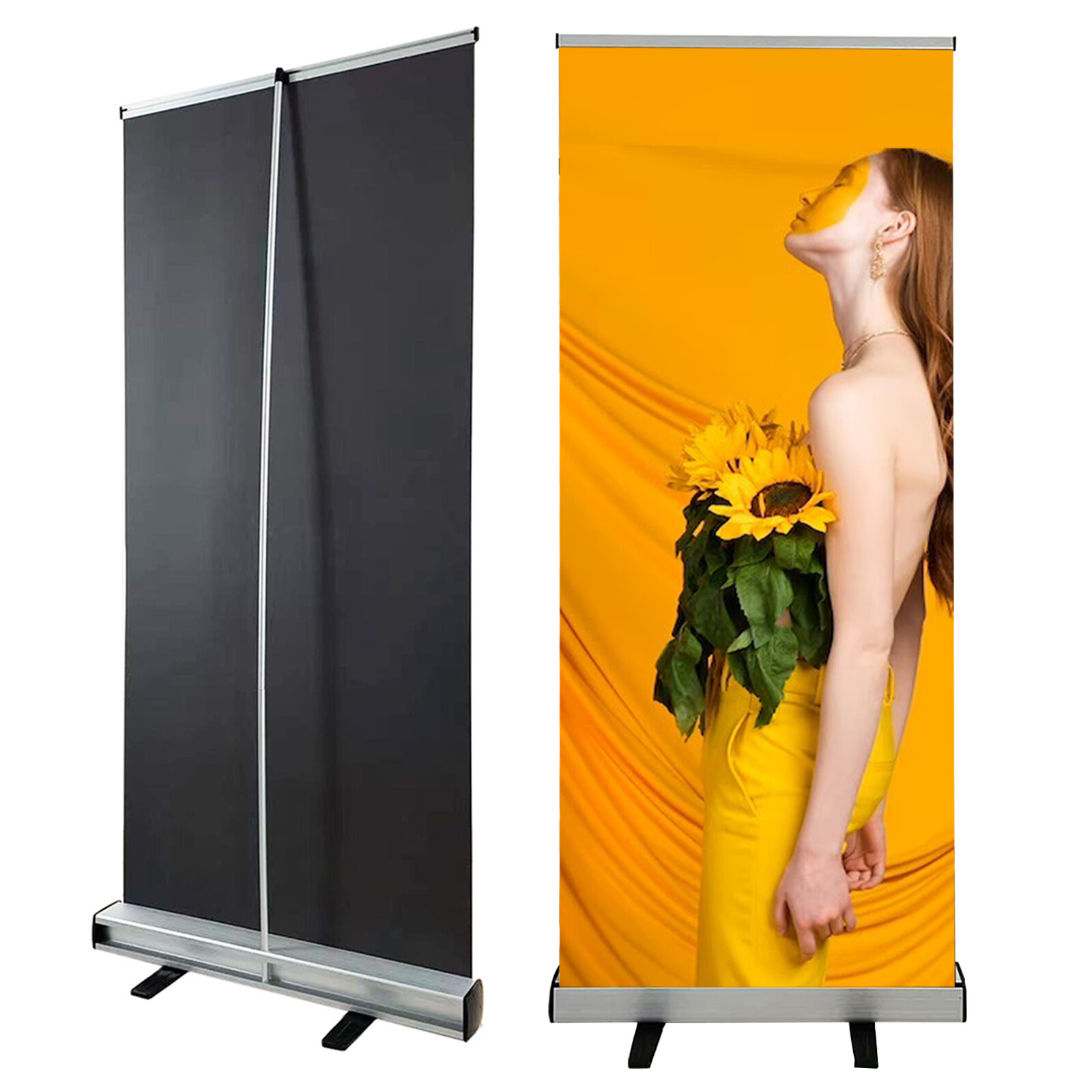 Retractable Roll Up Banner Stand Conference Display Promotion Sign(Stand Only)