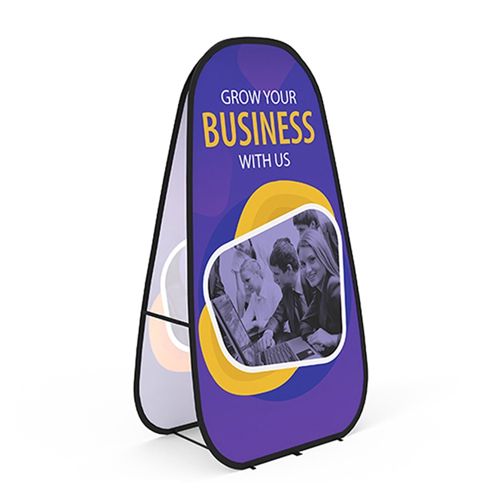 Oval Popup banner A-board Sign Banner Display-We Provide Professional Design