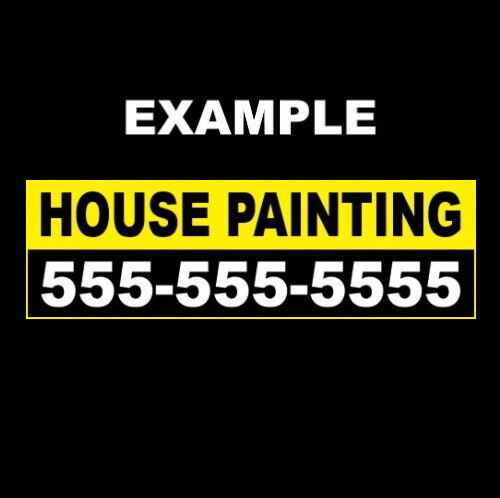 Customized « HOUSE PAINTING » business STICKER sign painter, sprayer, company NEW