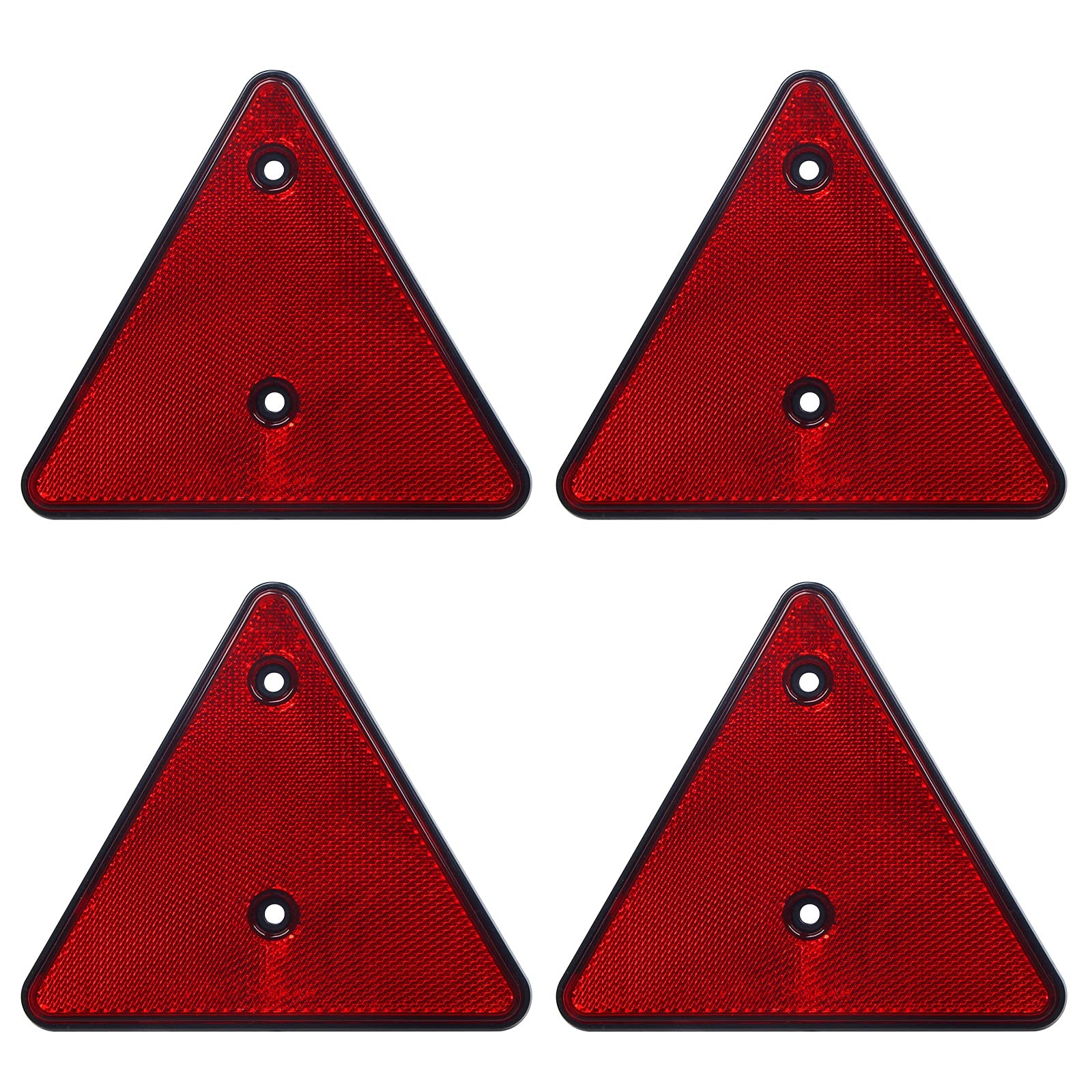 Enjoyist 4-Pack Safety Reflector Warning Sign, 6 » x 5.2 », Reflective Yellow
