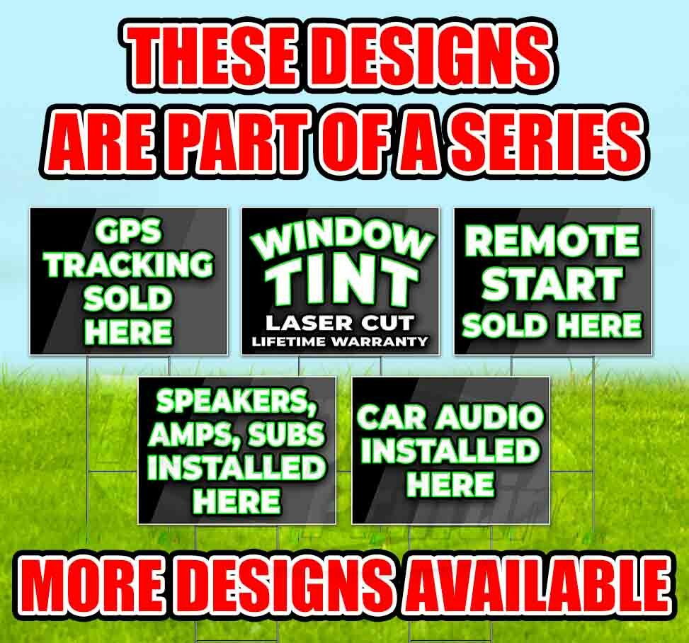 BLUETOOTH HANDS FREE INSTALLED HERE 18×24 Yard Sign Corrugated Plastic Bandit