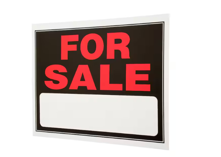 Hillman Black & Red For Sale Sign, 15 in. x 19 in.
