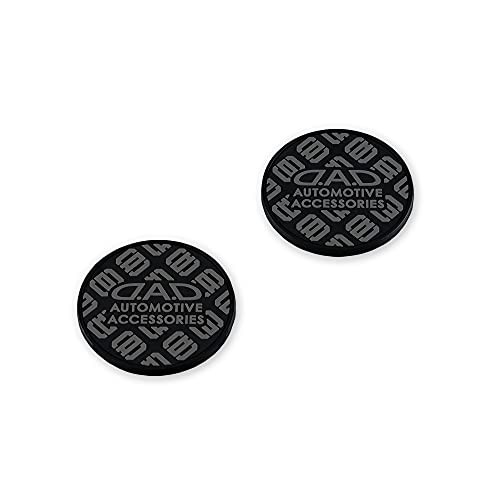 DAD GARSON DAD Silicone Coaster Type Monogram Black x Gray 2 Coasters