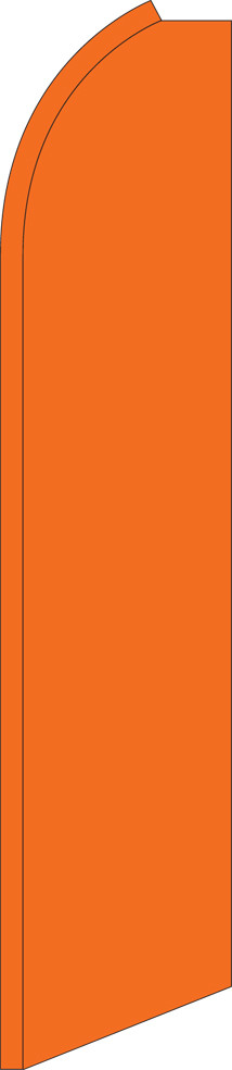 Solid Orange Swooper Flag Feather Super Bow Banner
