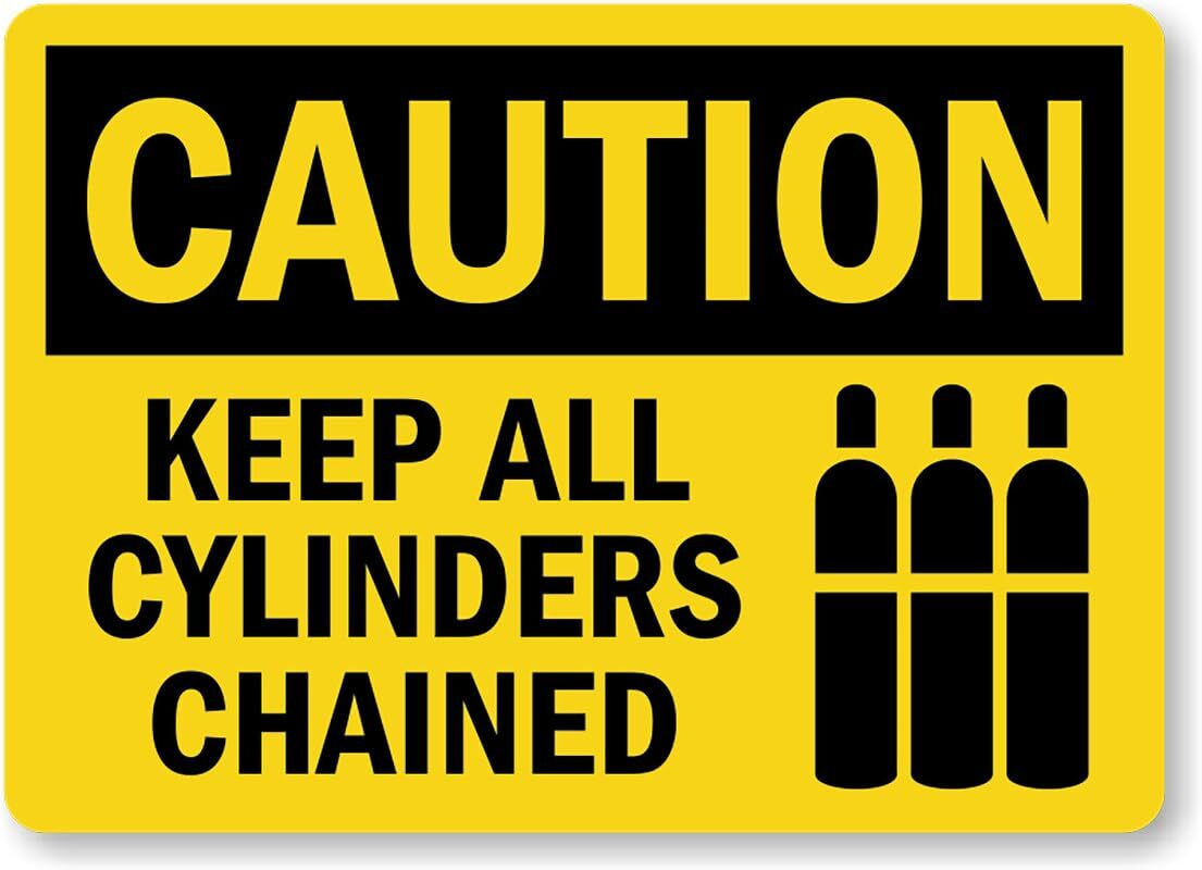 Caution Aluminum Sign Weatherproof Outdoor 8×12 Pre Drilled Hanging Holes