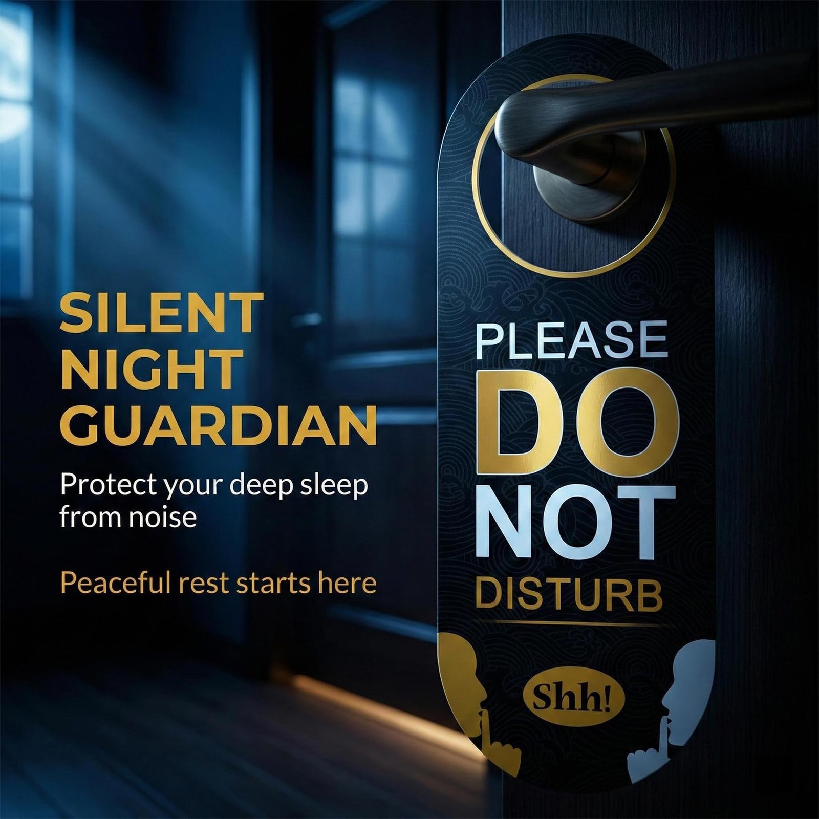 2 Pack Do Not Disturb Door Hanger Sign for Bedroom Hotel Home Office
