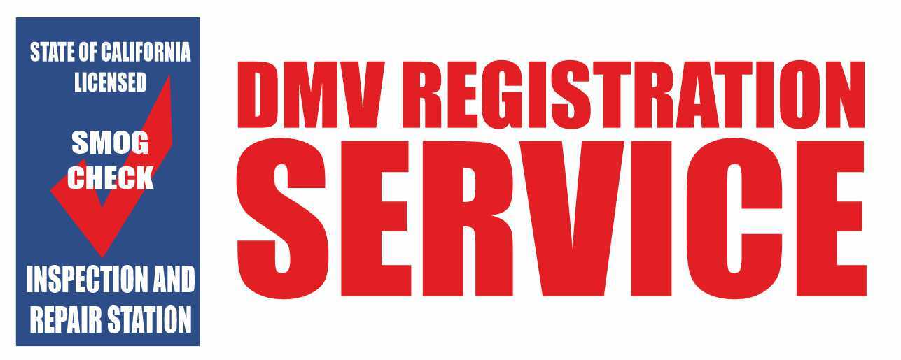 DMV REGISTRATION SERVICE Advertising Banner Vinyl Mesh Sign Smog Check inspect