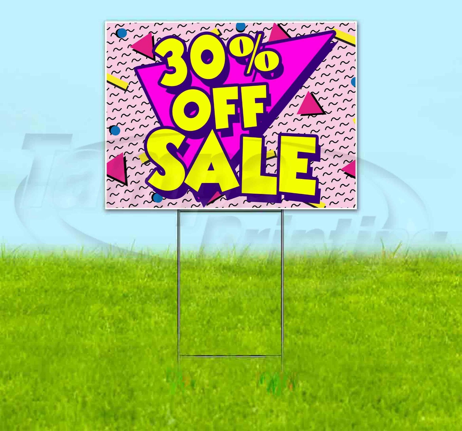 30% OFF SALE 18×24 Yard Sign Corrugated Plastic Bandit Lawn Business USA