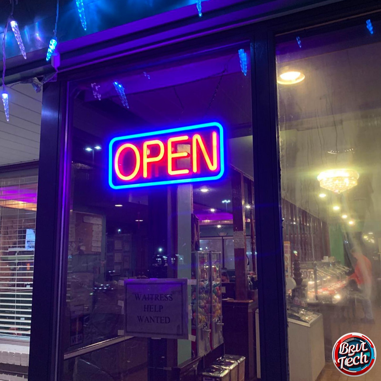 Open Sign For Business LED Neon 21&Prime; Large Light Bright Restaurant Bar Store Shop