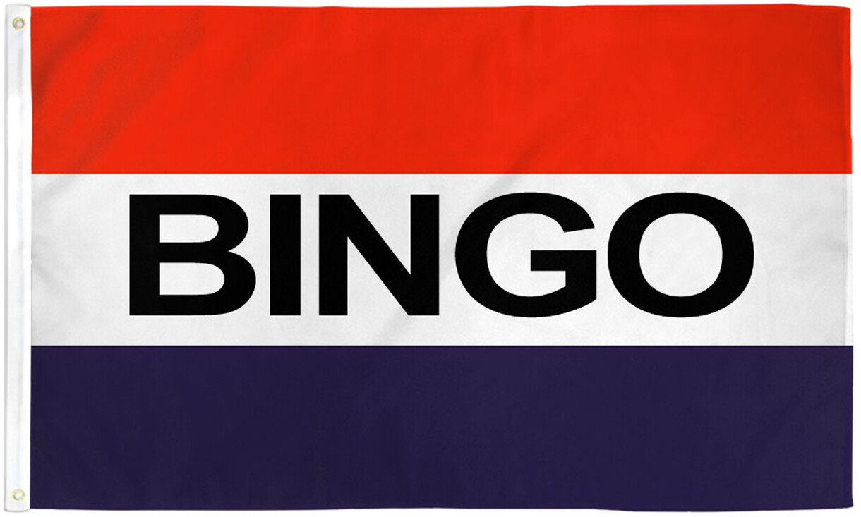 Bingo Flag 3x5ft Bingo Banner Sign Bingo Hall Bingo Here Flag