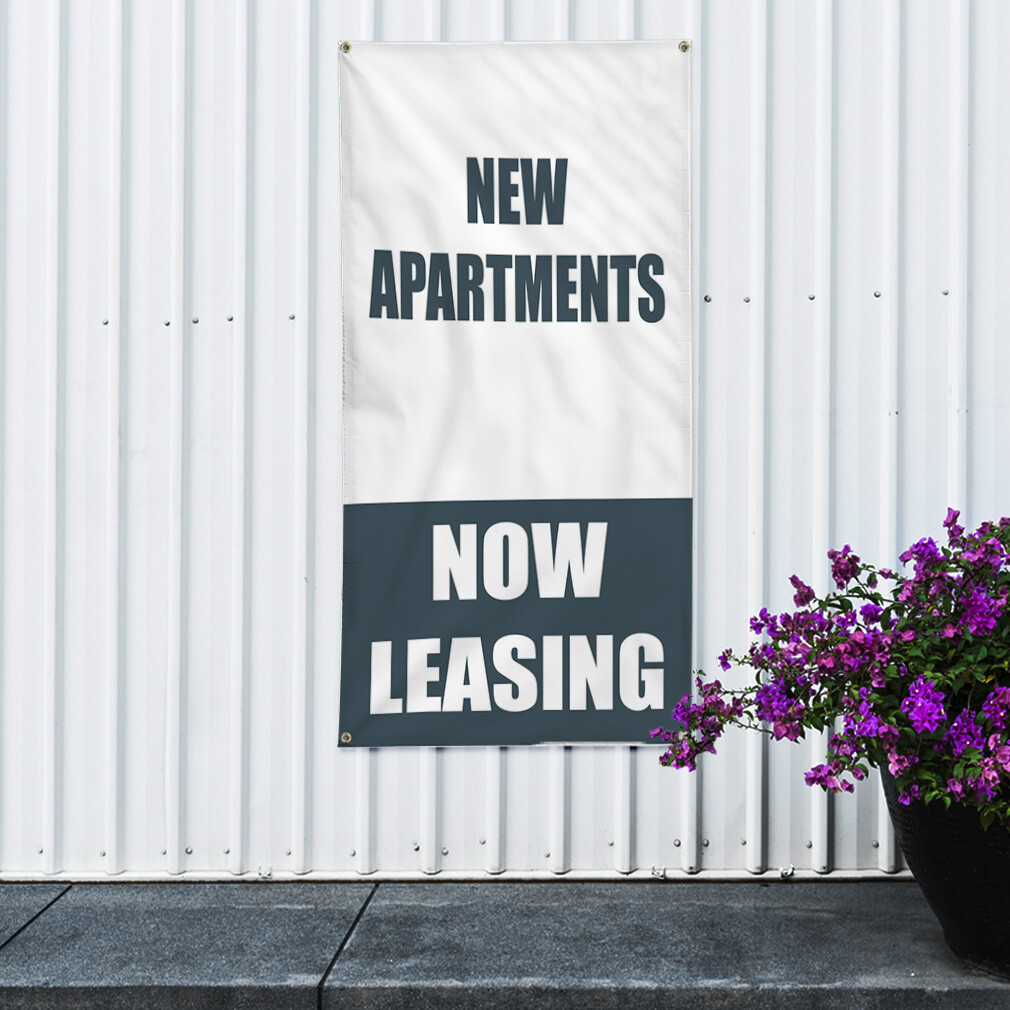 Vertical Vinyl Banner Multiple Sizes New Apartments Now Leasing Business Outdoor