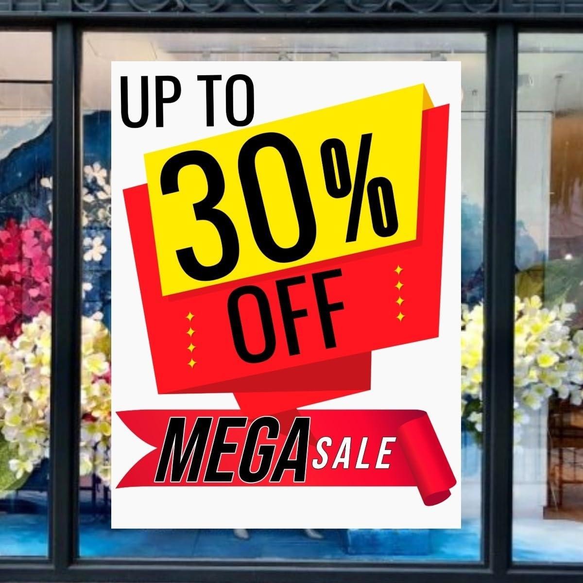 Up To 30% OFF Mega Sale| Full Color Vertical Vinyl Display Banner with Grommets