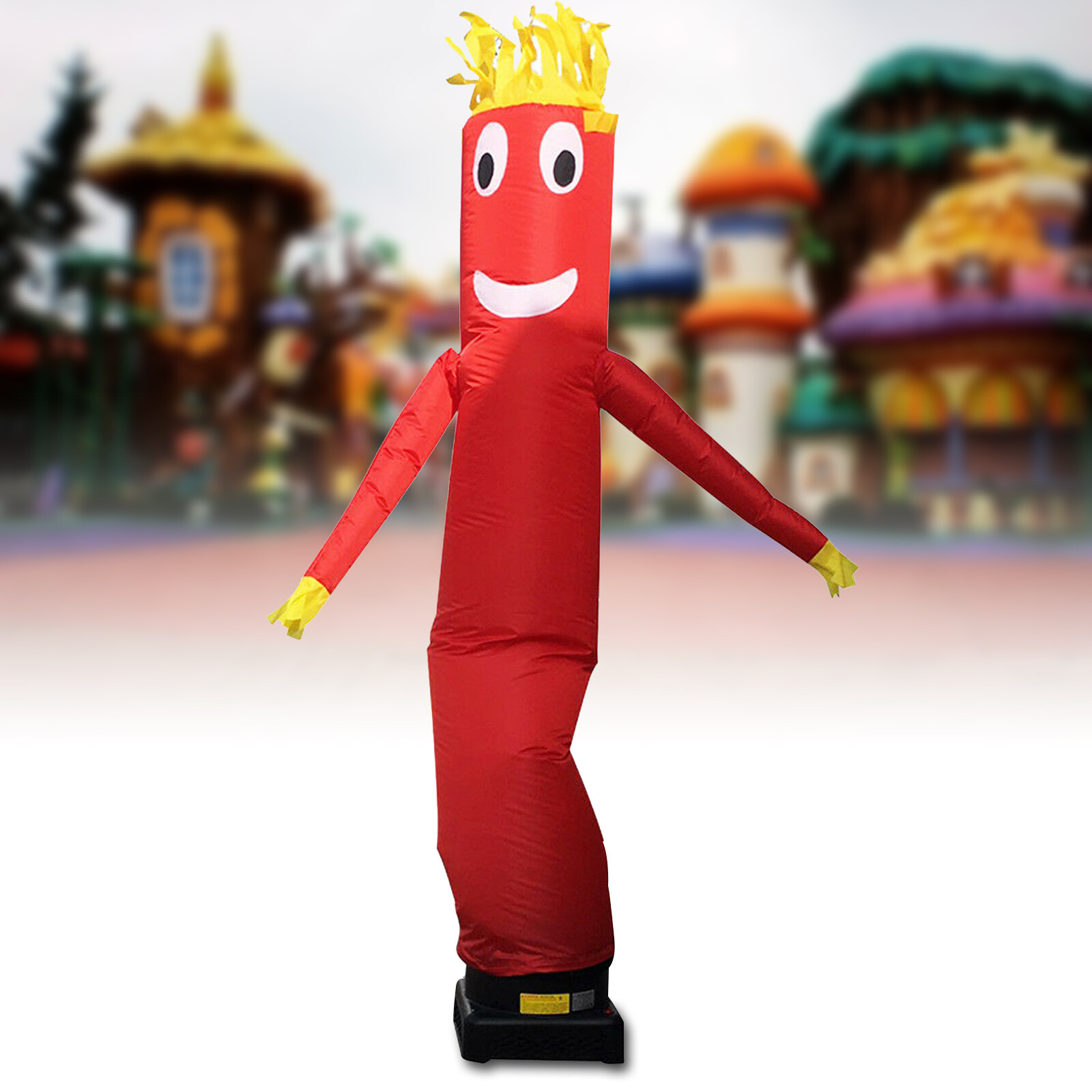 10FT Ctom Inflatable Tube Wind Dancer Air Puppet Sky Dancing Wavy Man-Red