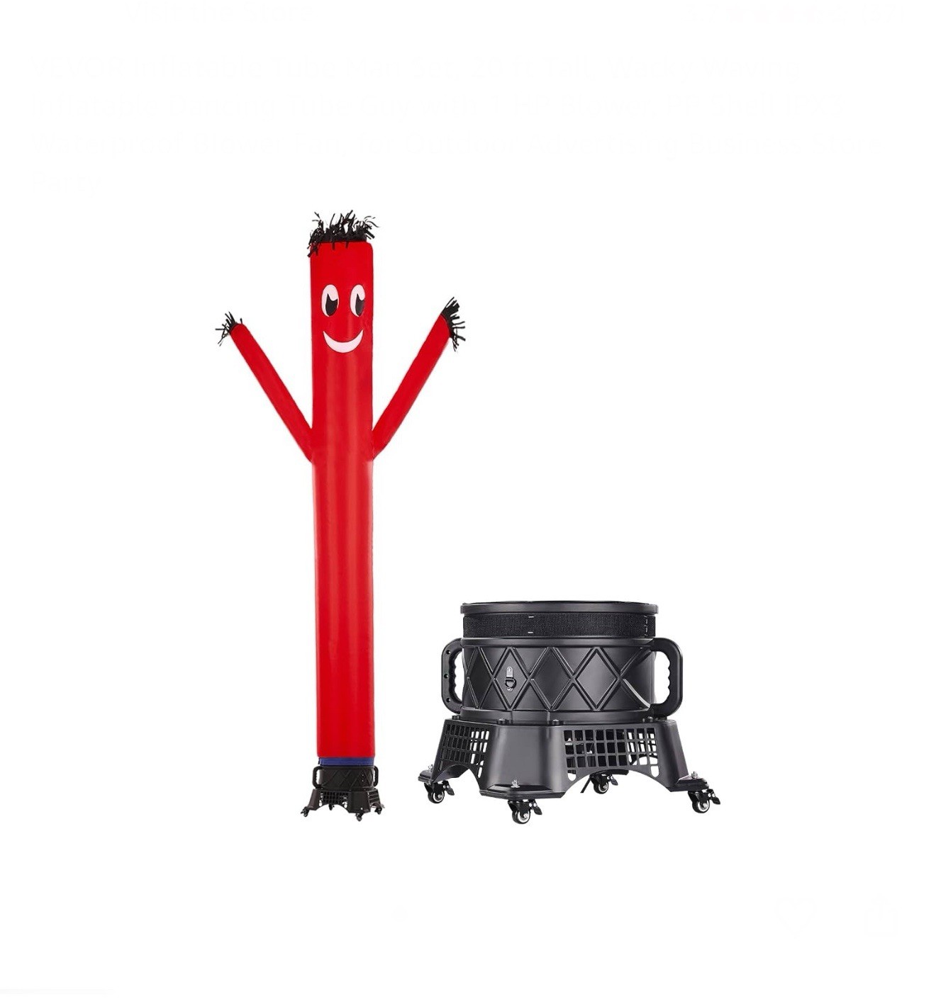 VEVOR 20 ft Wacky Waving Inflatable Tube Man with 1 HP Blower Fan