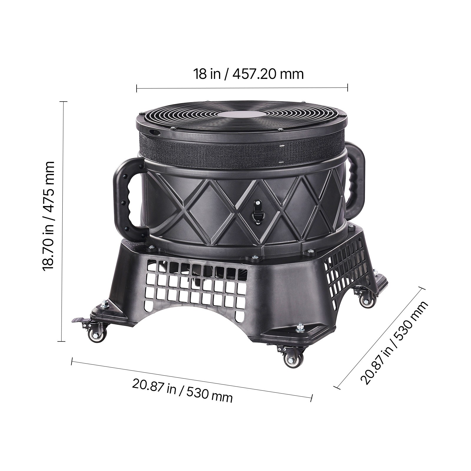 Uimoso Air Blower Fan 1HP 18&Prime; for Inflatable Tube Man (No Inflatable)
