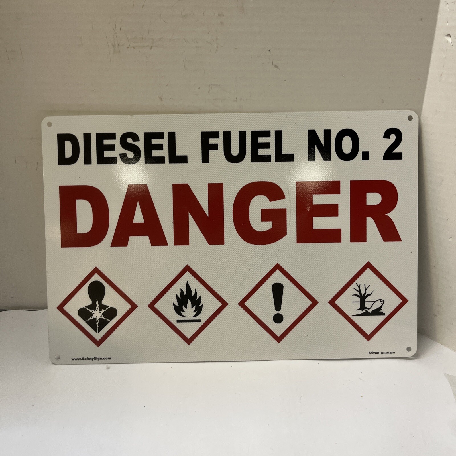 Diesel Fuel No.2 Metal Sign 12”x 18” Qty 1