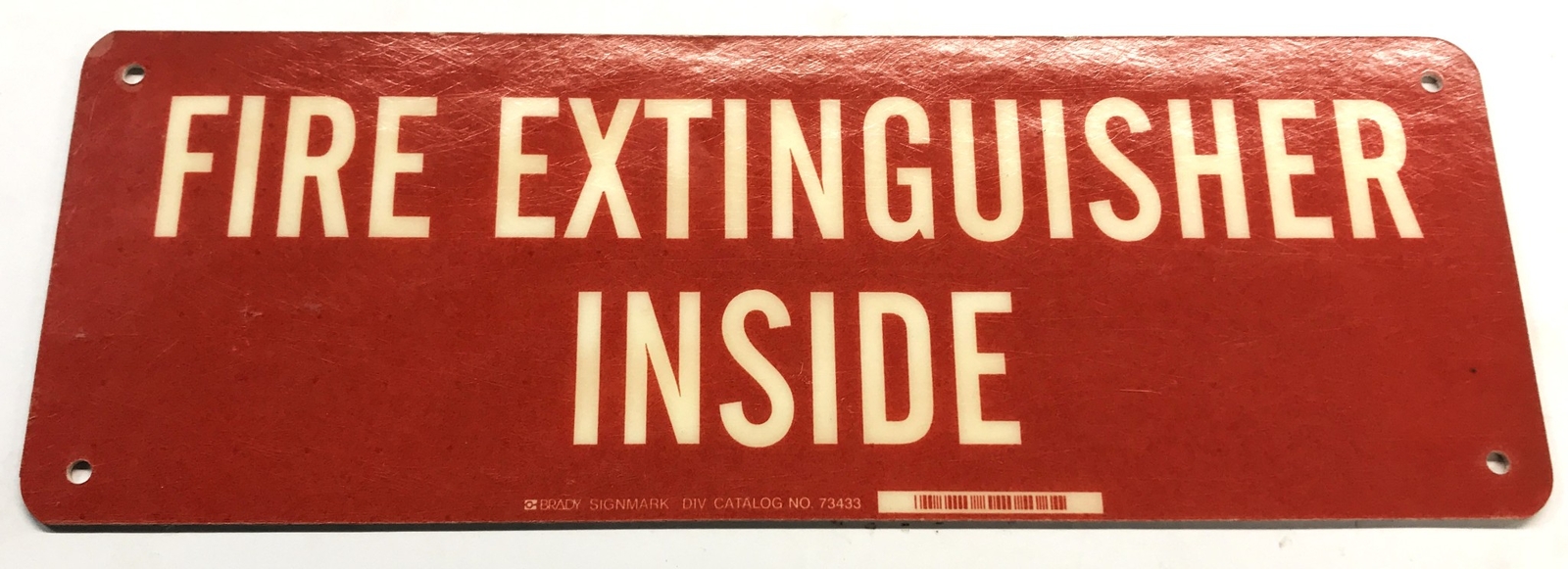 Brady 14&Prime; x 5&Prime; Fire Extinguisher Inside 73433 NOS