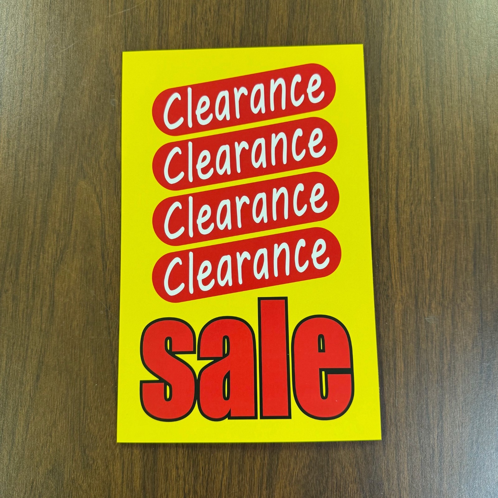 Clearance Sale Price Signs for Retail Displays -11&Prime;h x 7&Prime;w -8 pieces