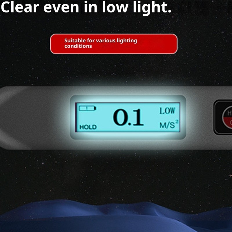 Lightweight Digital Vibration Detectors Pen Quick Data Readout Industrial Tool