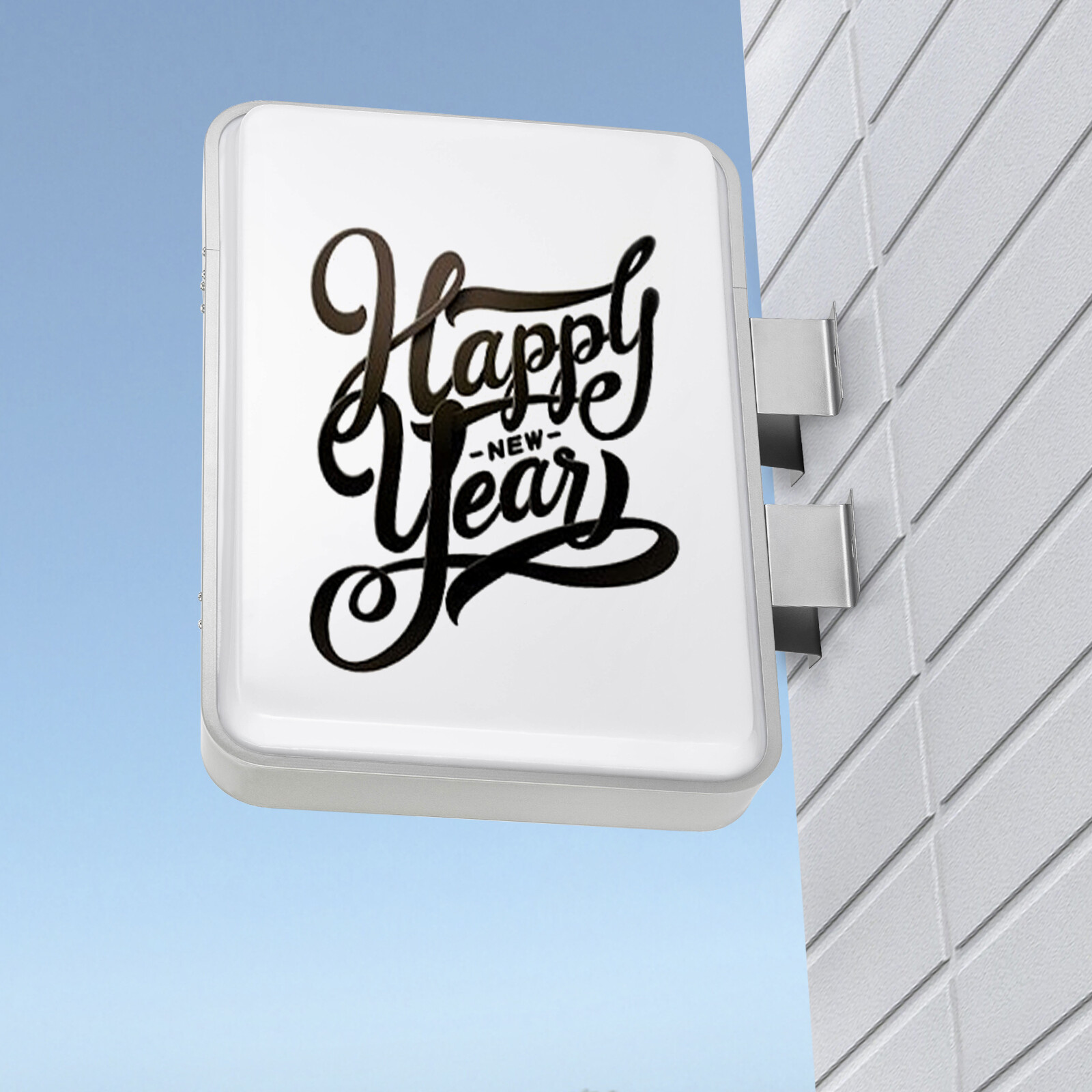 LED Double-sided Advertising Light Box Illuminated Projecting Sign Outdoor USA