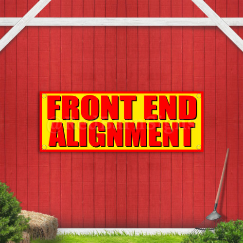 Front End Alignment Indoor Outdoor Vinyl Banner Design