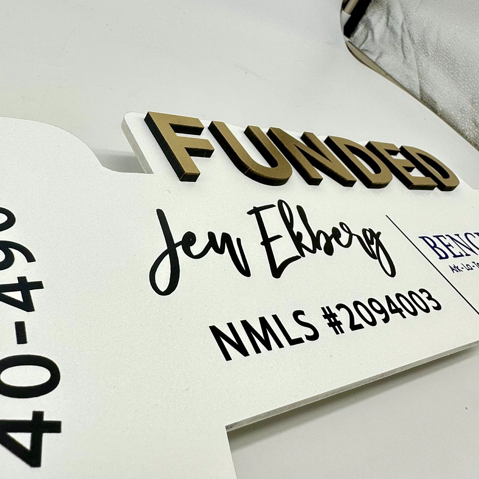 Funded Custom Round Key Sign Mortgage Company Real Estate Broker Logo Realtor