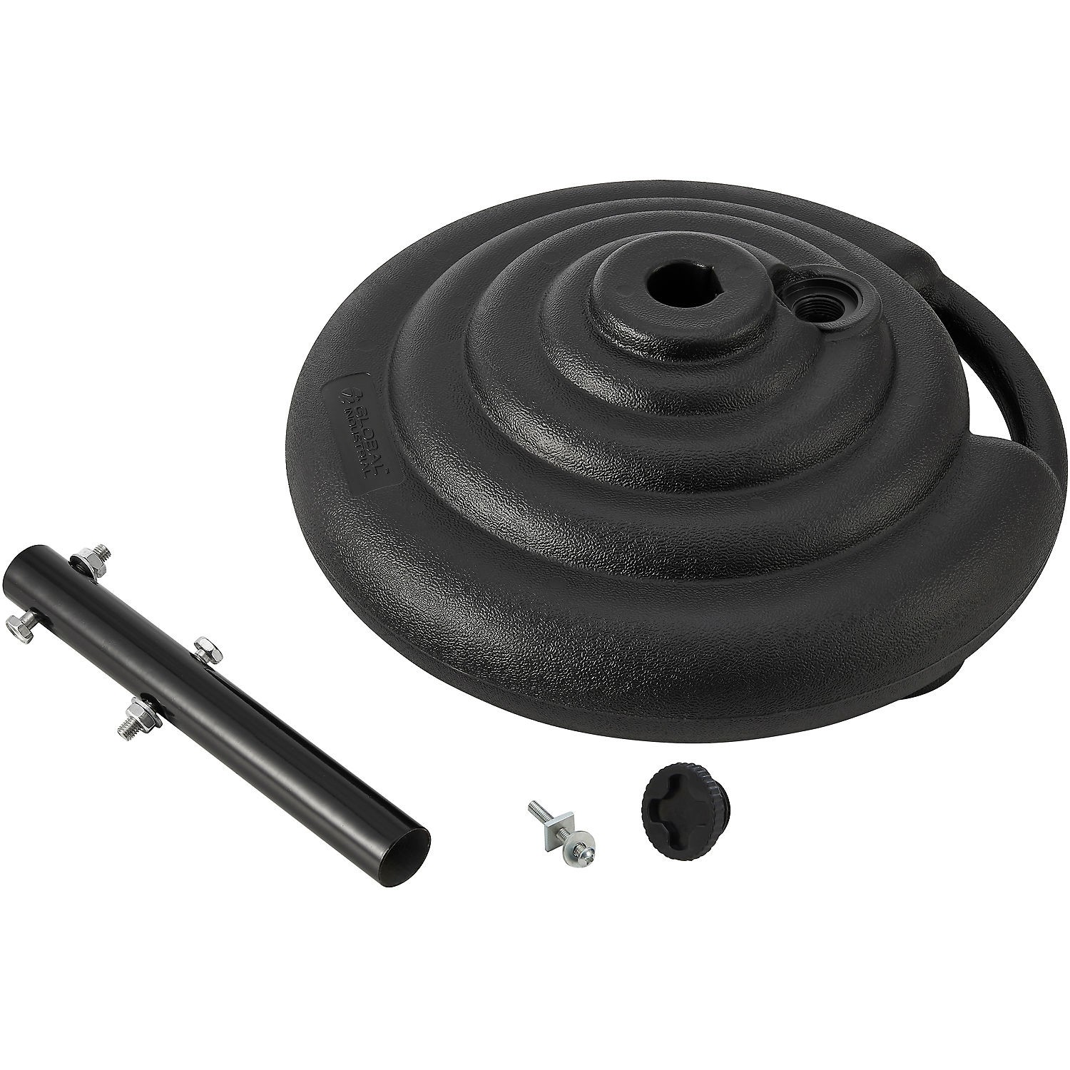 Global Industrial 18&Prime; Diameter Parking Lot Sign Base Black