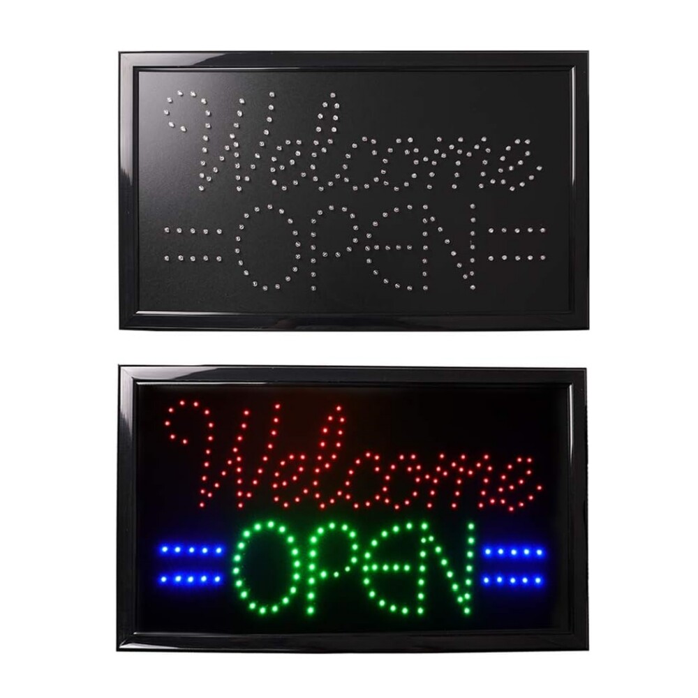 Ultra Bright LED Neon Open Sign Animated Motion Business Sign with ON/OFF Light